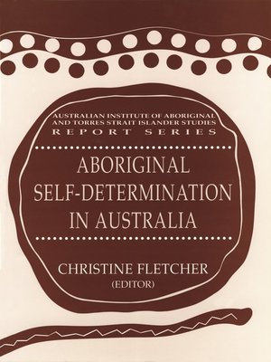 cover image of Aboriginal Self-Determination in Australia